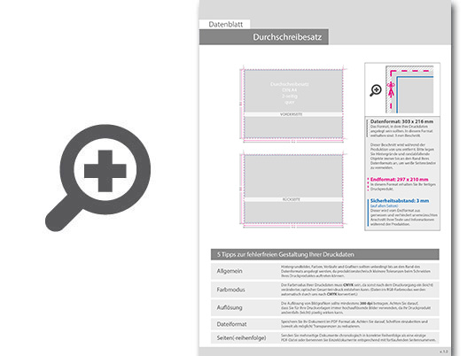 Product Bild durchschreibes__tze_din_a4_quer__5-fach__4_1-farbig__50_s__tze_je_block