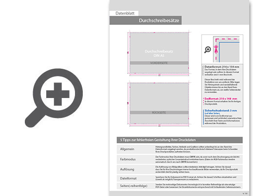 Product Bild durchschreibes__tze_din_a5_quer__2-fach__4_1-farbig__50_s__tze_je_block