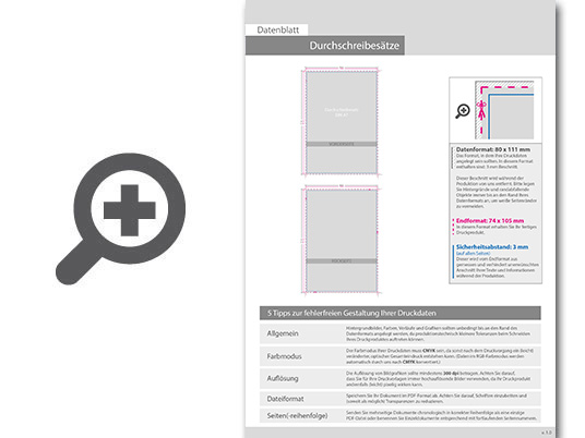 Product Bild durchschreibes__tze_din_a7_hoch__3-fach__1_1-farbig__100_s__tze_je_block